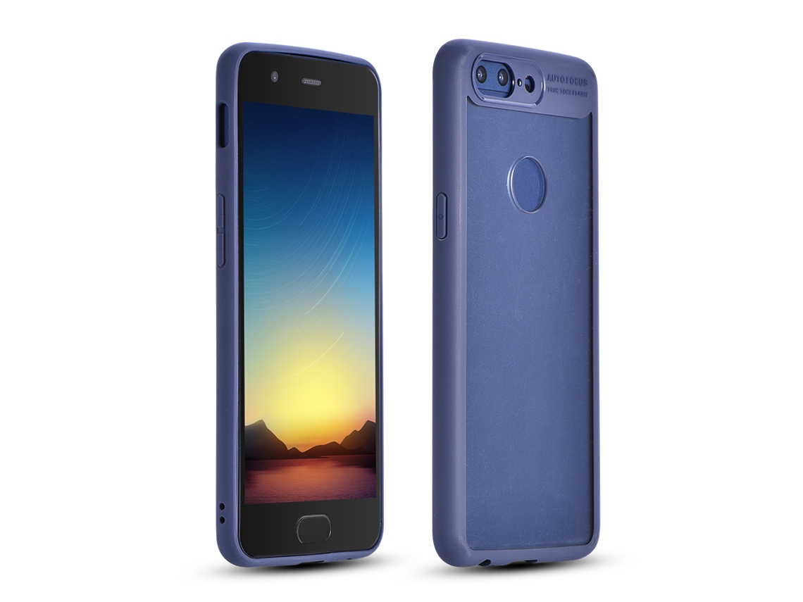 Capa LAXISCREED Oneplus 5t Transparente Anti choque Azul