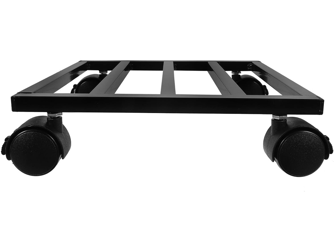 Suporte para Plantas Kichouse em Ferro Fundido com Rodass, Suporte Móvel para Vasos de Flores para Uso Interno e CHABERLU