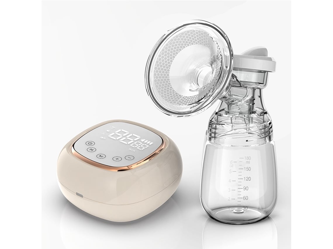 Bomba de óleo elétrica BRILVIBERA com controle por toque em tecido, visor LCD e USB, bolsa de transporte, cor Damasco.