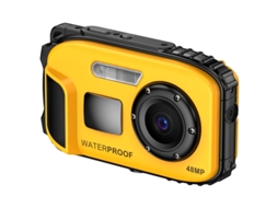 Câmera Infantil À Prova D'água, Profundidade de 5m, 48mp, Foco Automático JIAPEI (amarela)