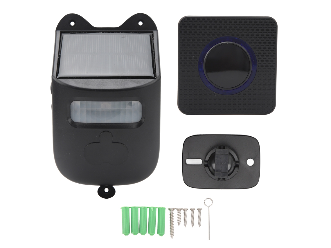 Sensor de Alarme Solar Primerox, Sem Fio, para Calçada e Porta, com Detector de Movimento e Display Digital
