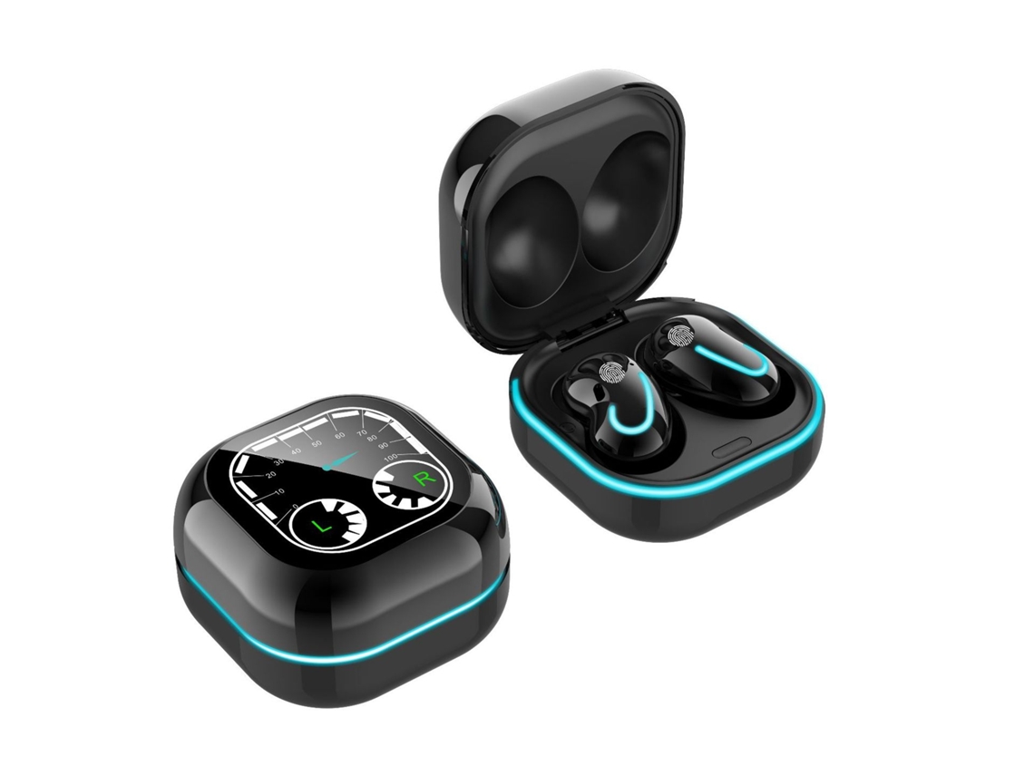 Auriculares Bluetooth True Wireless Mini com Estojo de Carregamento para Todos Os Smartphones Preto