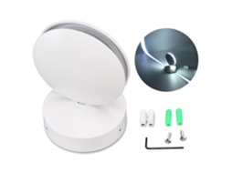 Luminária de Parede Led 360 Graus 10w Luz Branca Suave e Brilhante Carcaça de Alumínio Resistente Ao CHABERLU