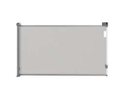 Portão Retrátil Cinza 0‑149 Cm, Trava Automática