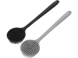 Lurelia Conjunto De 2 Escovas De Silicone Para Duche, Silicone Macio, Cabo Longo E Com Argola, Rotina Spa