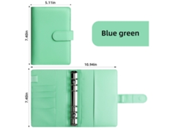 A6 Cash Budget Binder Macaron Notebook Financial Planner, Green Cover Only