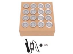 Conjunto 16 Lâmpadas Led Deck Warm White 2800 3200k Ip67