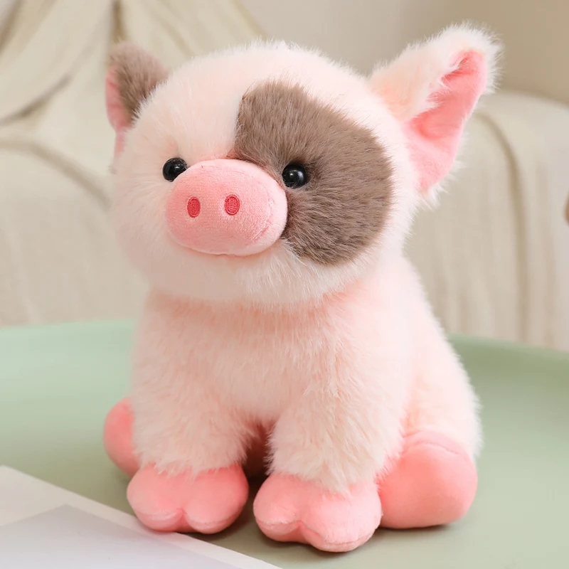(rosa 20cm) Brinquedo De Pelúcia Miniatura De Porquinho/gato Sentado
