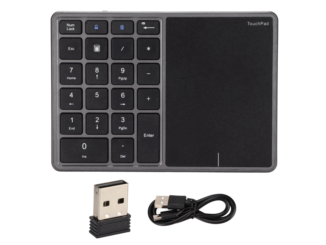 Teclado Numérico Sem Fio 22 Teclas Tipo C