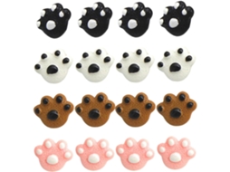 Tachinhas Doitool Em Resina E Metal, Práticas E Úteis, Em Formato De Garra Urso Pequena, Caixa Com 25 Unidades Para