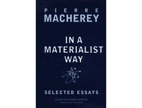 Livro In a Materialist Way: Selected Essays by Pierre Macherey de Pierre Macherey (Inglês)