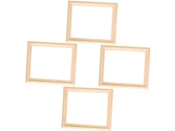 Kit de 4 Molduras para Casa de Bonecas, Molduras Diy para Decoração em Miniatura, Molduras Artesanais Sem Pintura para CHABERLU