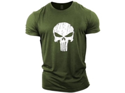Top De Musculação Com Caveira Do Justiceiro Verde Brilvibera