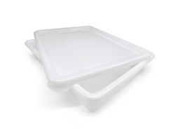 Pack 5 Bandejas Uso Alimentar Com Tampa: 10,7l Sem Bpa (48,5 X 36,8 X 8,5 Cm) - Cozinhas, Restaurantes, Refeitórios, Hoteleira, Catering