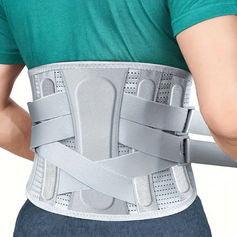 Suporte Para Costas Resistente Suporte Lombar Ajustável, Suporte Lombar Ventilado Para Levantamento De Peso, Construção, Academia Slowmoose