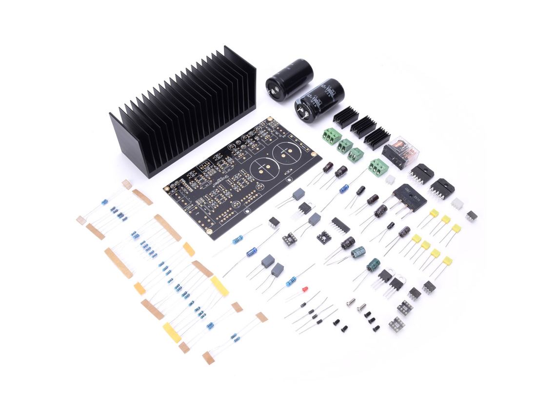 Laxiscreed Diy Placa De Amplificador Estéreo Lm3886 Com Op07 Dc Servo E 5534