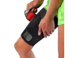 Lurelia Suporte De Coxa Ajustável Respirável, Compressão, Antiderrapante, Para Corrida, Preto