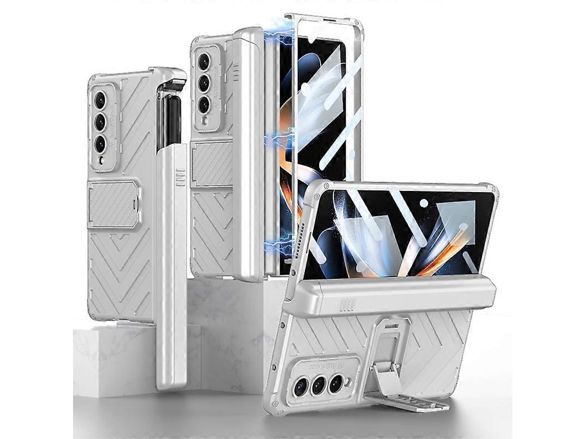 Capa Flip Com Proteção Magnética Integrada Gkk Para Samsung Galaxy Z Fold4 Com Estojo Para Caneta.