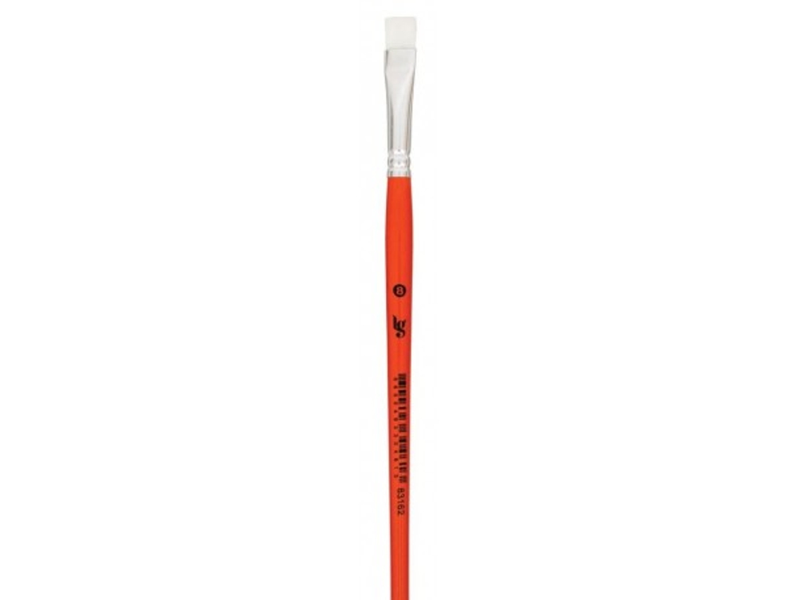 Pincel LG Nº8 Espat Pelo Branco P/Tecido