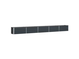 Conjunto 1 Floreira Vidaxl Antracite Aço (480 X 50 X 45 Cm)