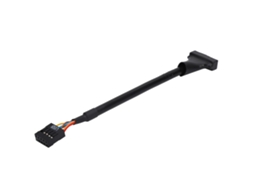 Cabo Adaptador Usb 3.0 20 Pinos Macho Para Usb 2.0 9 Pinos Fêmea Placa Mãe