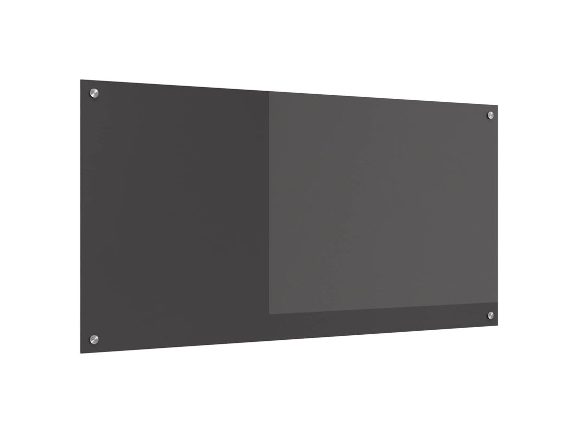 Vidaxl Painel De Cozinha Cinza Escuro 120 X 60 Cm Vidro Temperado
