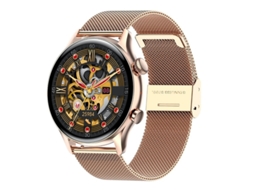 Smartwatch Fitness Tracker com tela AMOLED 1.36 e Bluetooth Call Ouro Rosa Bestvite