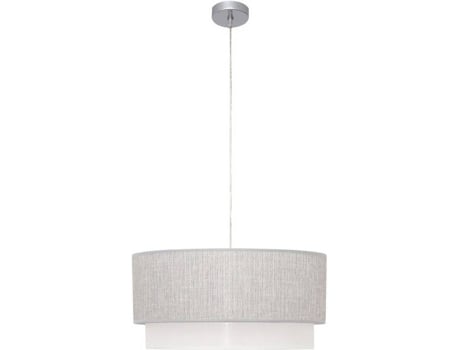 Candeeiro de Teto  Kenya Grande (Cinzento - E27 - Máx. 60W - Tecido)