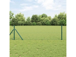 Vidaxl Fixação Para Cerca Hexagonal No Chão 10 X 0,6 M Verde Malha