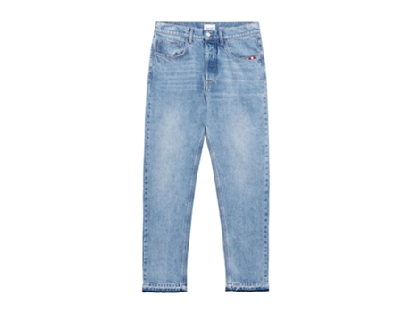 Jeans De Homem Amish Jeremiah Straight Recycled Algodão Azul (32)