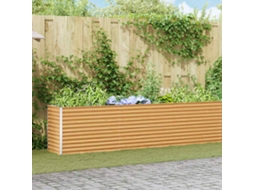 Vidaxl Canteiro De Jardim Elevado Marrom Claro 485 X 50 X 68 Cm