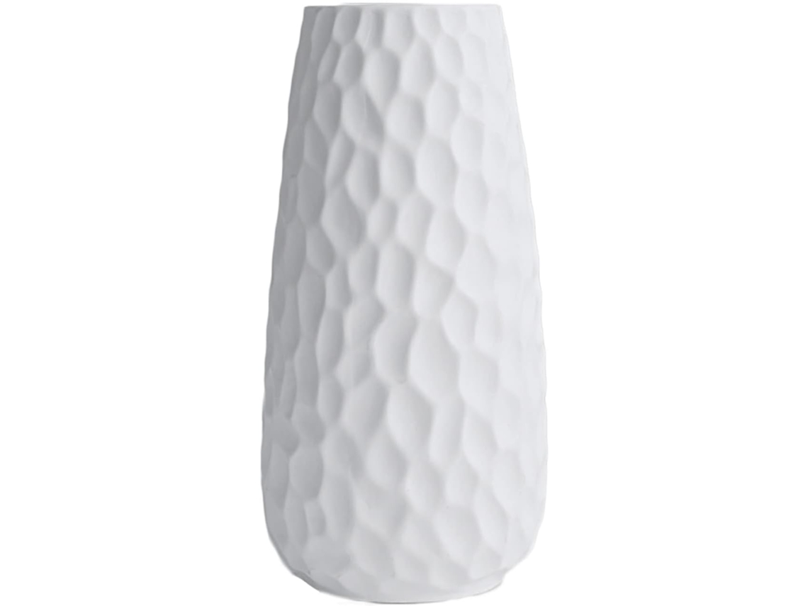 Vaso de Flores em Cerâmica Branca para Decoração de Interiores e Eventos NEVEANCE