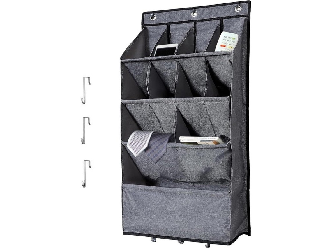 Organizador De Calçado Suspenso - Espaço De Armazenamento Com 20 Compartimentos - Sustentável - 43,2 X 16,5 X 90,2 Cm - Perfeito Para Acessórios - Arm