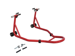 Suporte para Motocicleta, Suporte Frontal para Motocicleta com Braço Oscilante em U e L, Suporte Universal para Oficina, Vermelho Ge