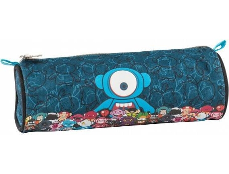 Estojo MONSKEY  (Azul - Poliéster - 22x8x8cm)