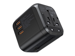 Carregador Choetech Pd 35w Com 3 Portas Usb, A E 1 Porta Usb, C, Preto(216 X)