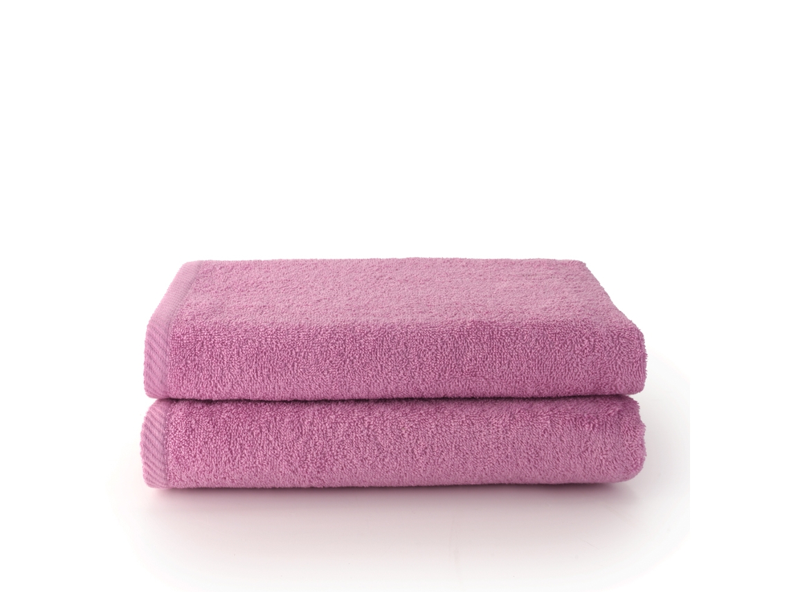 Pack de toalhas 2 folhas (100 x 150) Malva