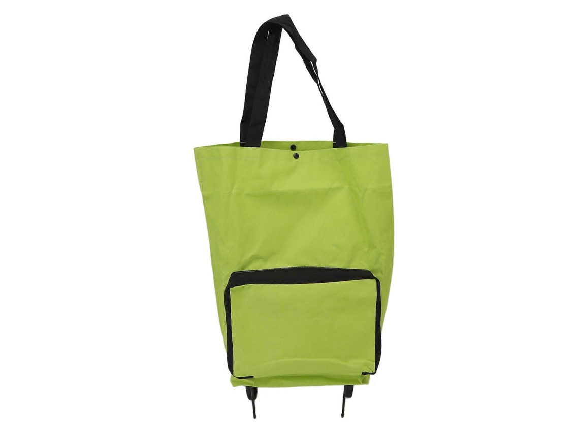 Carrinho de Compras Dobrável com Rodas, Bolsa de Armazenamento Multifuncional em Tecido, Bolsa de Compras Portátil. GOKOCO