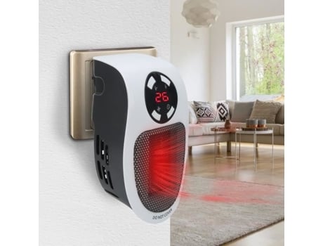 Mini Aquecedor Compacto com Ventilador para Secretárias e Mesas - Aquecedor de Espaço 500W com Controle Remoto HB053 FAFEICY