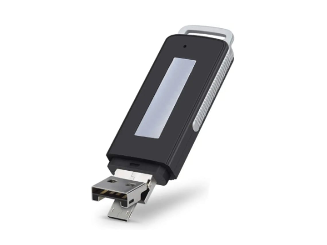 Mini Gravador De Voz Gravador Digital De Áudio Ditafone Com 8 Gb Usb Para Palestras Reuniões Aulas E Muito Mais Preto Lalamoli