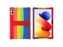 Capa Protetora De Silicone Para Redmi Pad 2 Pro 12,1 Polegadas, Com Suporte Ajustável Cores Do Arco Íris Hexinyigjly