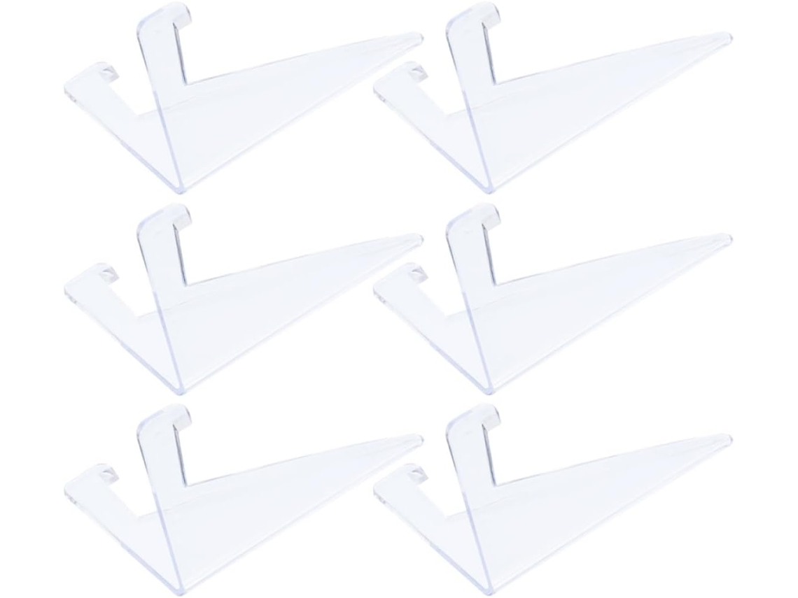 Suporte Exibição Cartas Colecionáveis Amplo Espaço Grande Compatibilidade 6 Peças Plástico Design Moderno GOKOCO