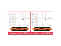 2 Set Side Brush Filter Kit For Rowenta X plorer Series 20 40 45 50 Rr6875 Rr7275 Rr8227 Vacuum Parts