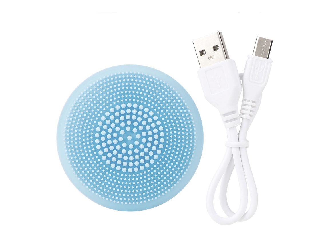 Escova Elétrica Facial Silicone Com Ultrassônico E Massagem