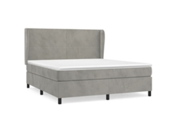 Box Spring Bed, Box Spring Beds Vidaxl Cinzeto Veludo (160 X 200 Cm)