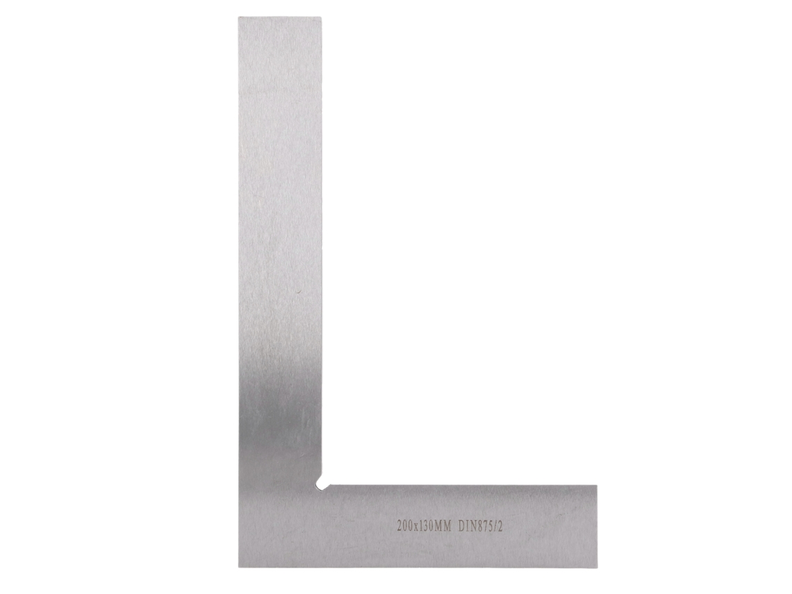 Régua Quadrada De Engenheiro 90 Graus 200x130mm Aço Carbono Alta Precisão Machinist Square