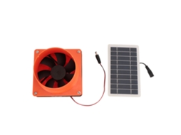 Ventilador Solar 10w 5v para Galinheiro Coop Pet House