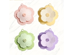 Tampa de Ralo AQUAFORGE em formato flor cerejeira, 15,5 cm, com proteção anti odor