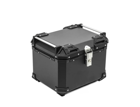 Top Case De 46 Litros Preto Com Placa Universal Adventure Swordfish