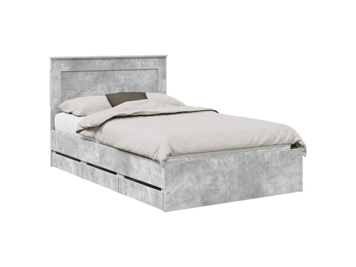 Estrutura de Cama 135x190cm Madeira de Engenharia MAISON EXCLUSIVE